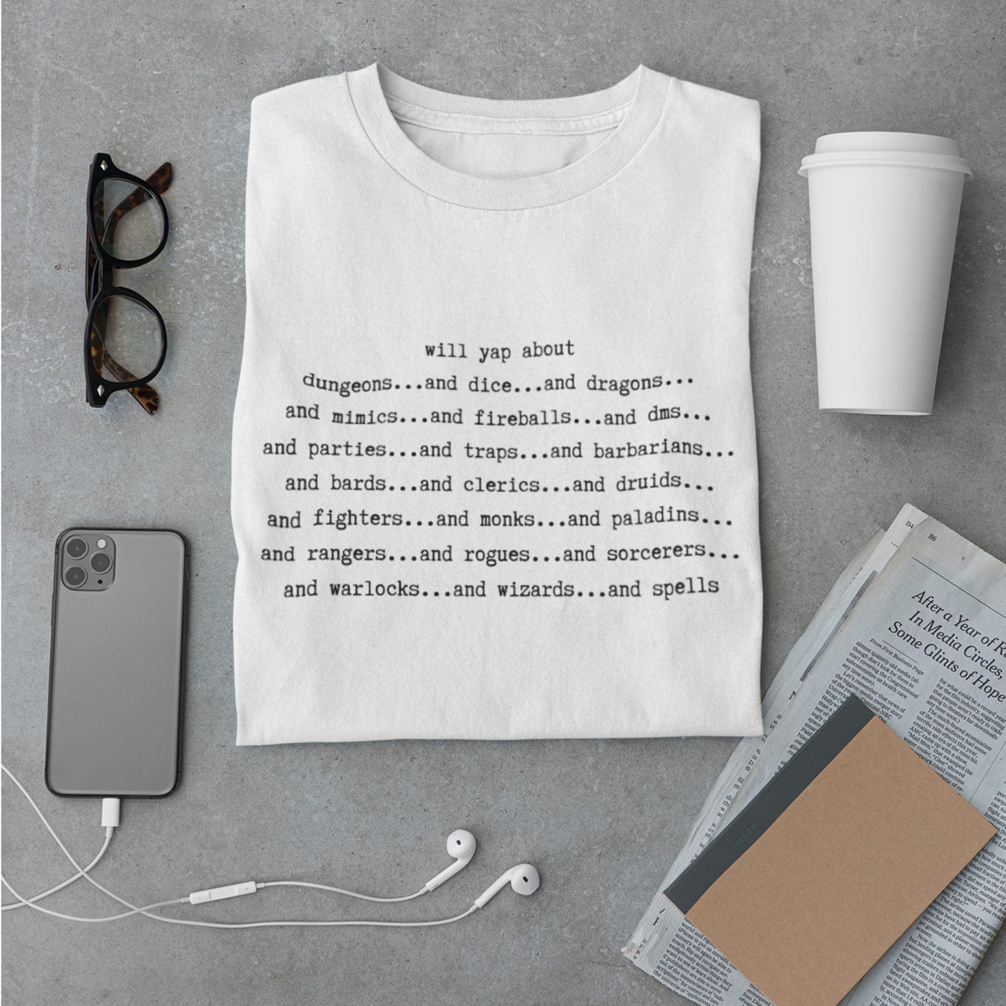 Will Yap About Dragons And Dungeons Unisex Tee
