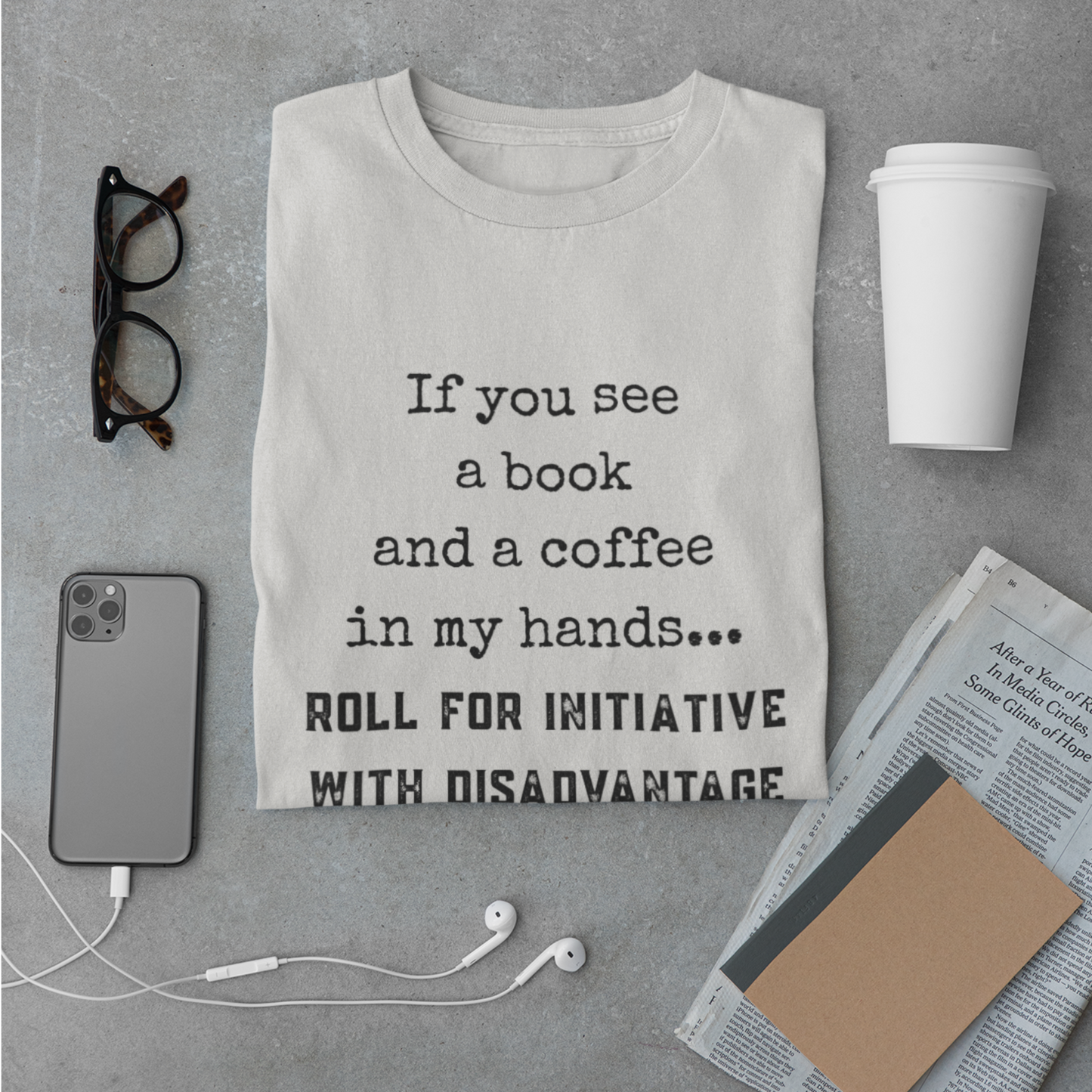 Have Book And Coffee Roll For Initiative Unisex Tee
