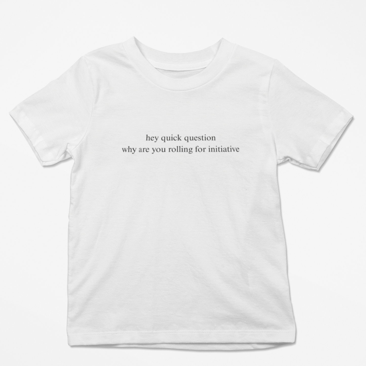 Hey Quick Question Initiative Unisex Tee