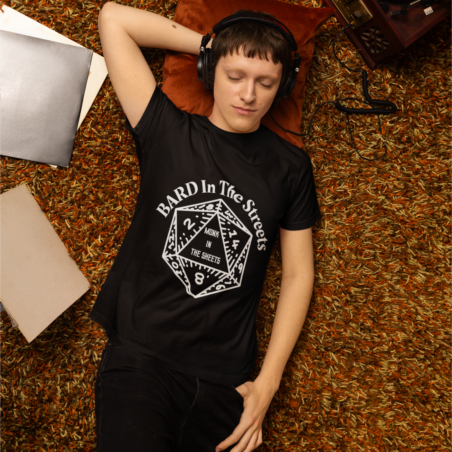 Bard In The Streets, Monk In The Sheets Unisex Tee