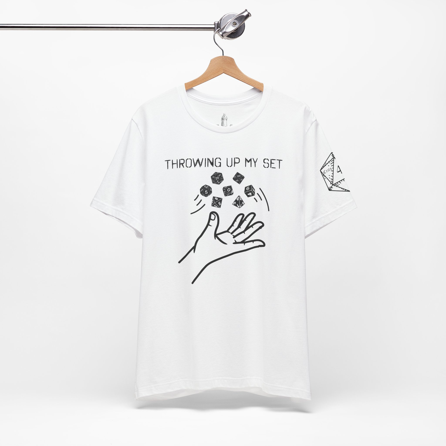 Throwing Up My Set (Left Sleeve Design Only) Unisex Tee