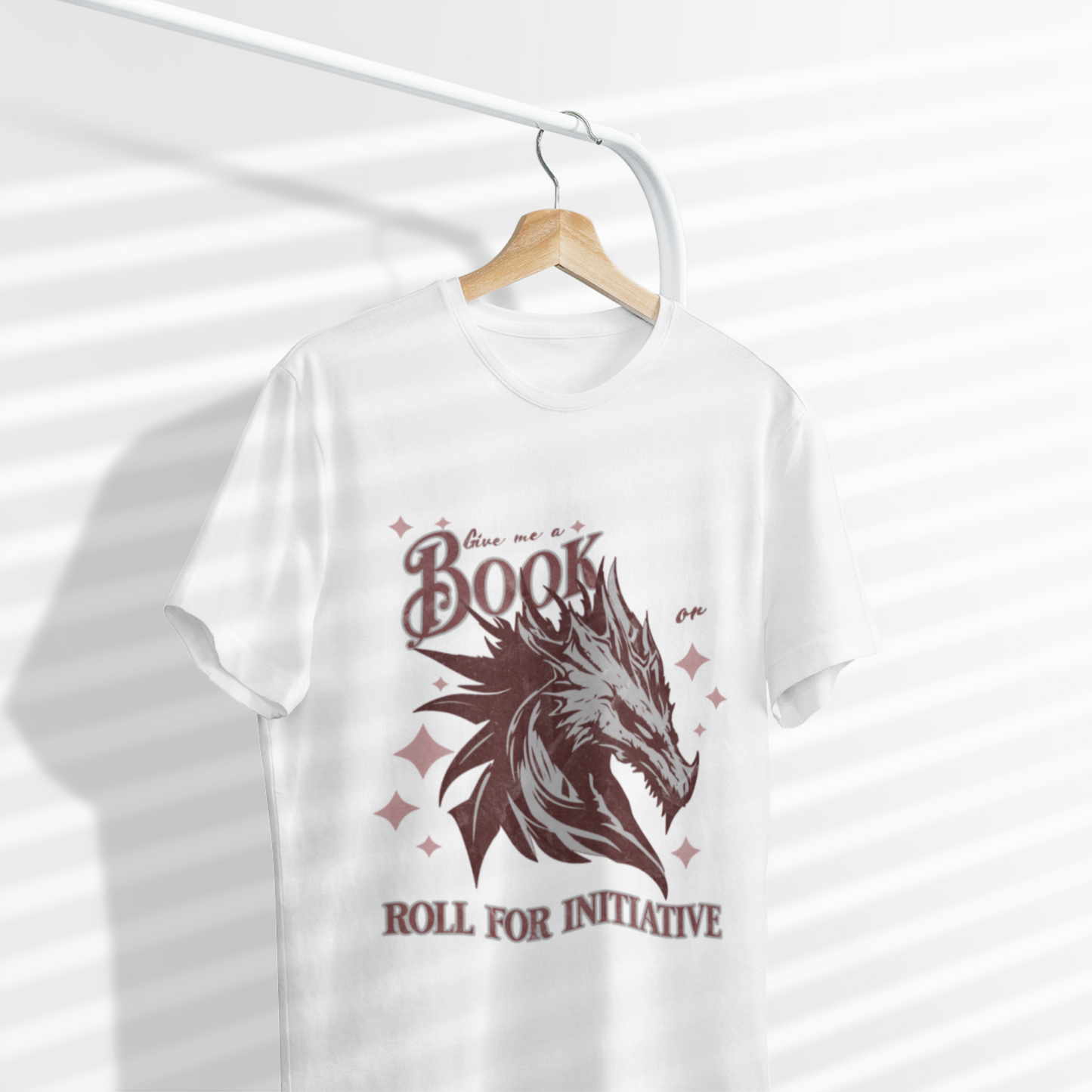 Book Dragon Roll for Initiative Unisex Tee