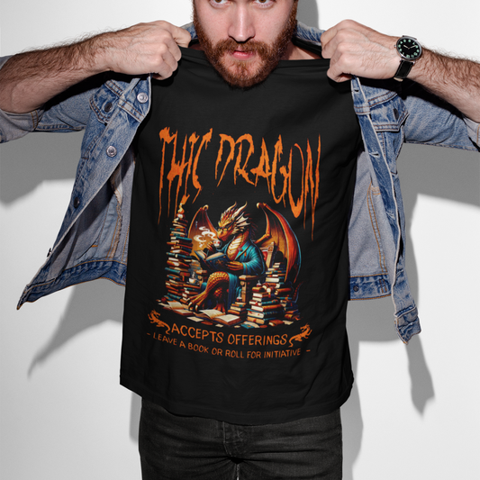 Offering To The Book Dragon Roll For Initiative Unisex Tee