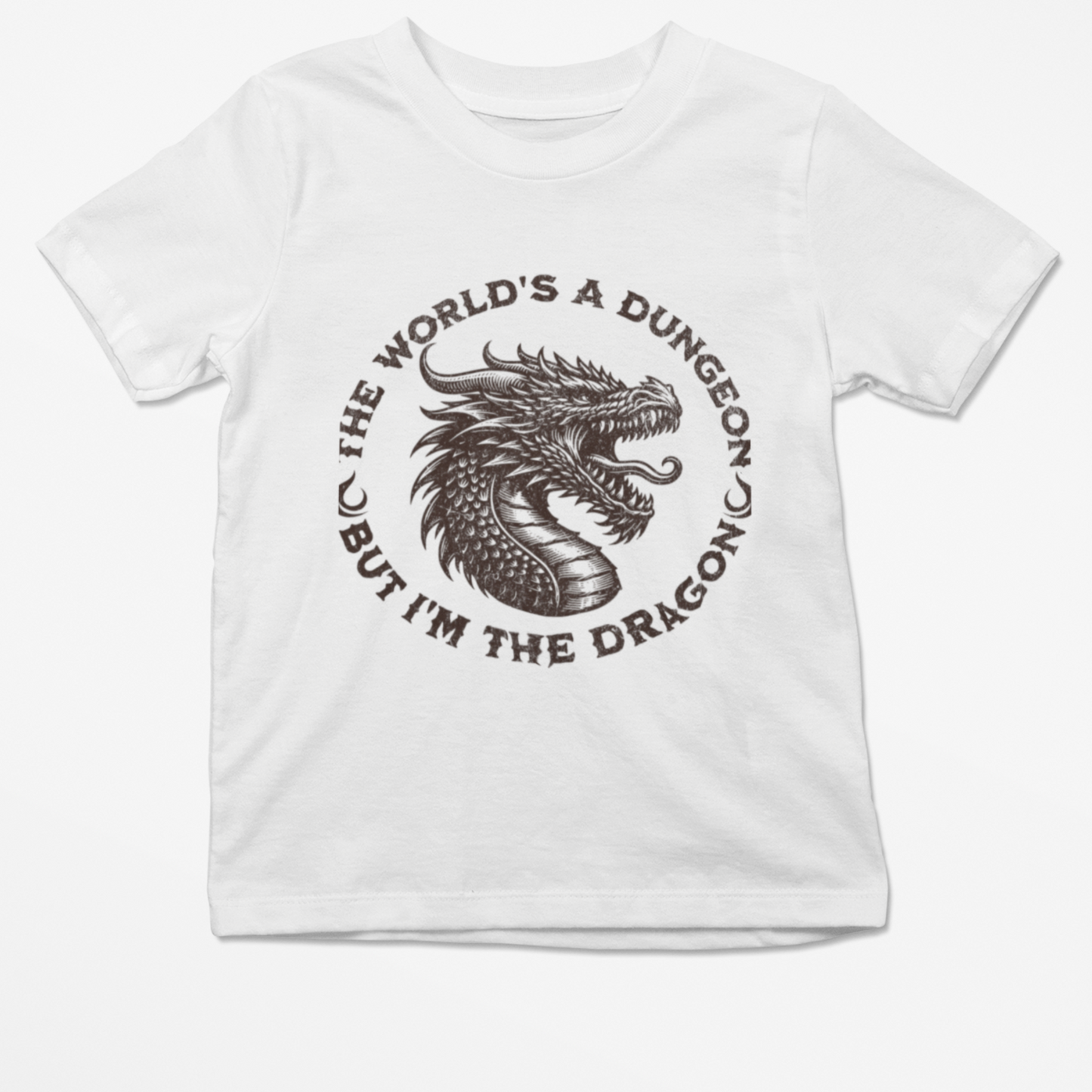 Worlds A Dungeon But Im The Dragon Unisex Tee