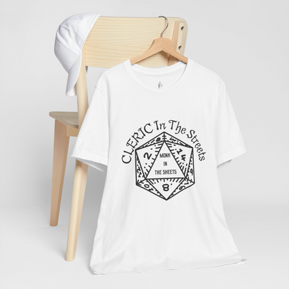 Cleric In The Streets, Monk In The Sheets Unisex Tee