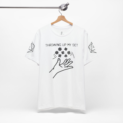 Throwing Up My Set (Both Sleeves Design) Unisex Tee
