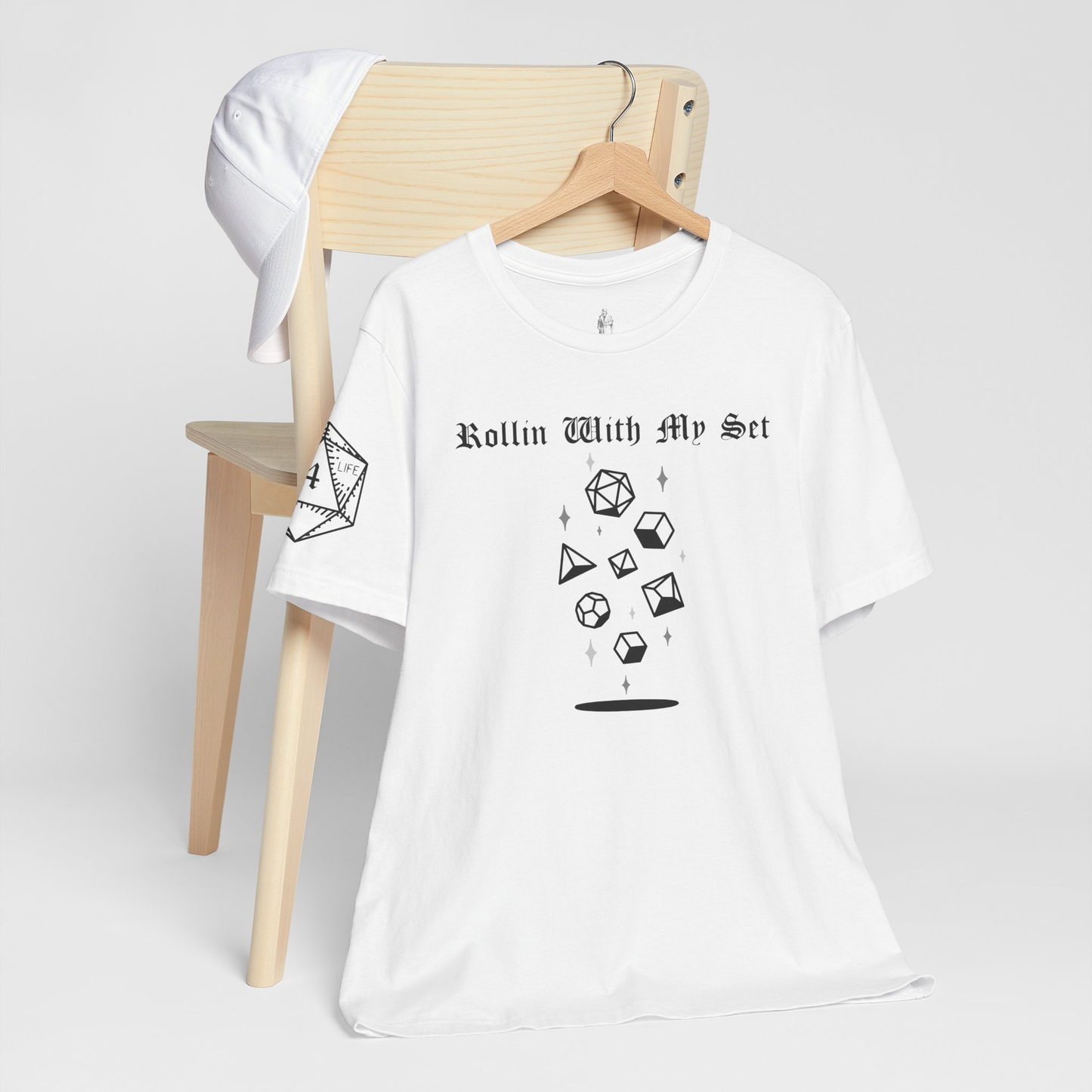 Rollin With My Set (Right Sleeve Design Only) Unisex Tee