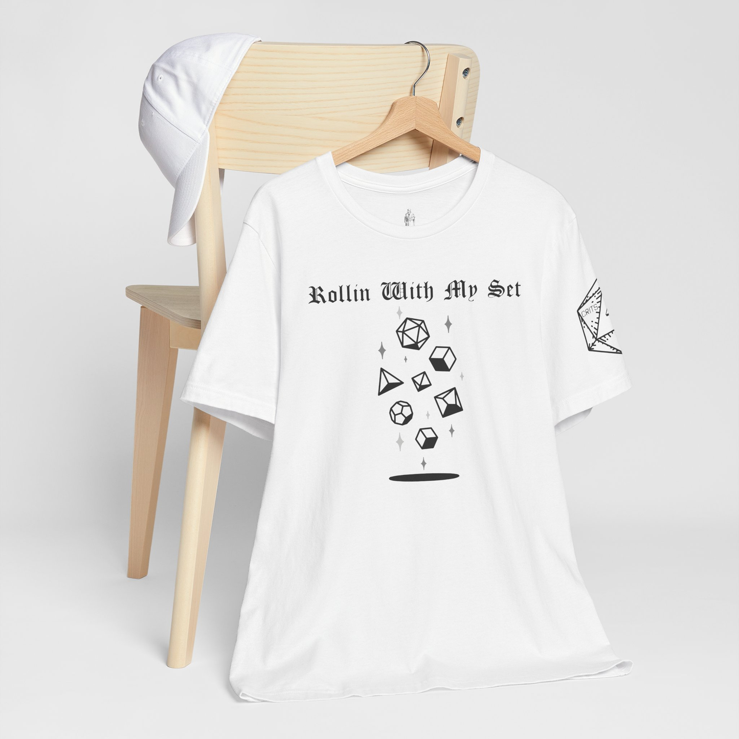 Rollin With My Set (Left Sleeve Design Only) Unisex Tee