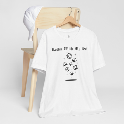 Rollin With My Set (No Sleeve Design) Unisex Tee
