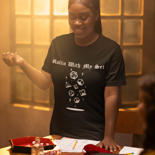 Rollin With My Set (No Sleeve Design) Unisex Tee