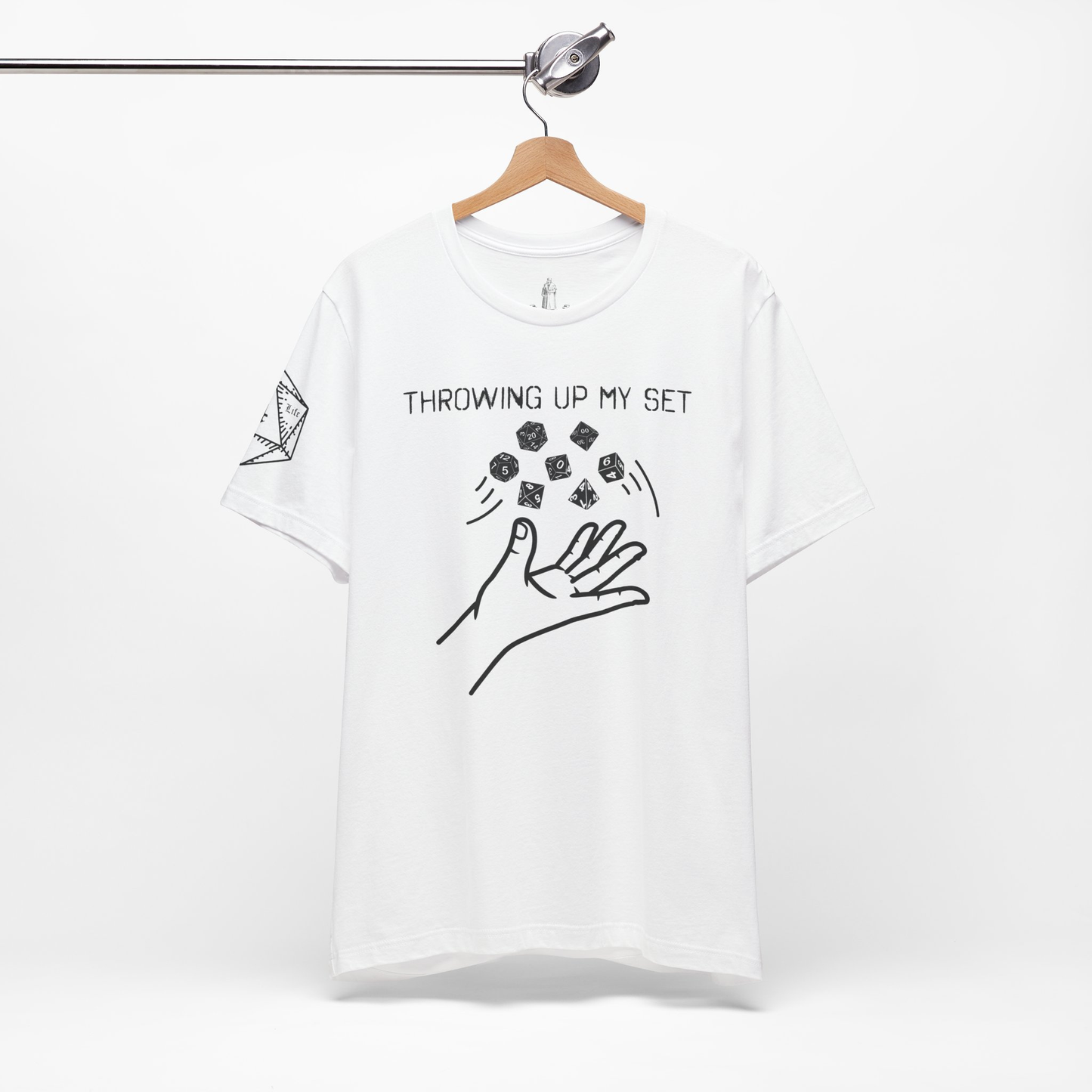 Throwing Up My Set (Right Sleeve Design Only) Unisex Tee