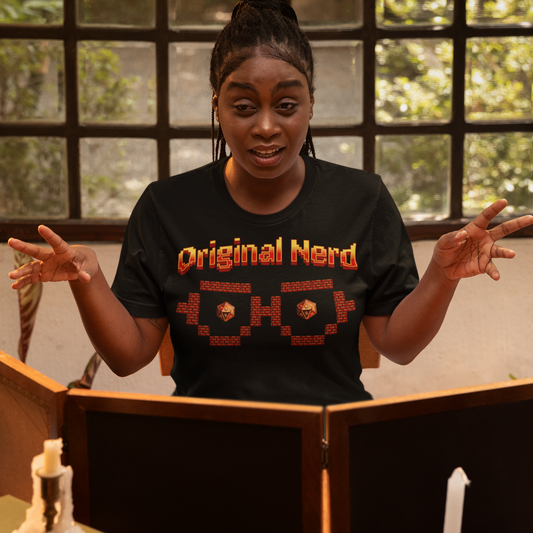 8-bit D20 Original Nerd Unisex Tee