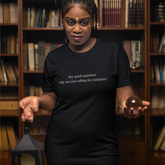 Hey Quick Question Initiative Unisex Tee